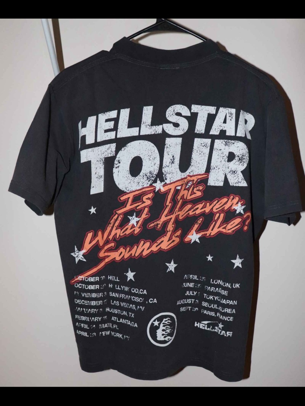 Hellstar Path To Paradise Graphic Tee Vintage Black NWT - Picture 5 of 5